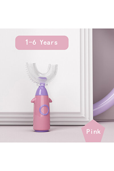 Choice1 فرشاة أسنان للأطفال من عمر سنة إلى 6 سنوات، لون وردي، فرشاة أسنان للأ...