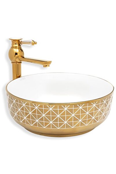 LENA E-8114 Tezgah Üstü Porselen Lavabo