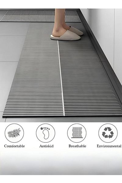 Generic 2-piece Kitchen Mat And Carpet Set, Non-slip Quick-drying Diatom Mud Floor Mat 40*60 40*120cm