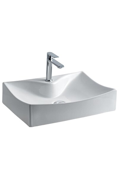 LENA E-3034 Tezgah Üstü Porselen Lavabo