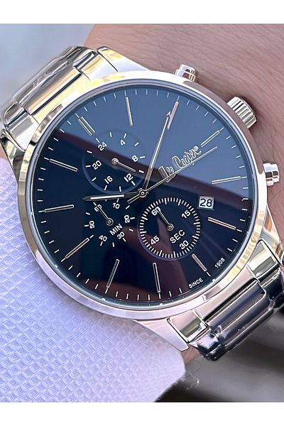 Lee Cooper Steel Band Inner Functions Active 5 Atm Water Resistant Men Wrist Watch Elc8042.390