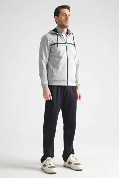 Shooter Premium Stand Collar Comfortable Form Classic Leg Men's Tracksuit Set