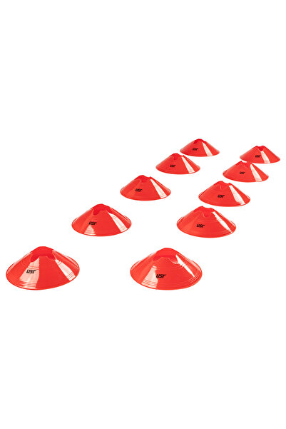 USR AC10K 10 lu Küçük Boy Antrenman Çanağı Seti Kırmızı