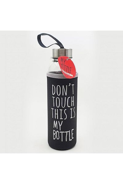 Hediye Kesesi Glass Water Bottle with Colorful Case 500 ml