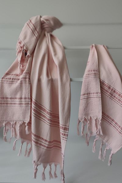 Sevim 100% Cotton Peshtemal Peskir Set-Beach Towel Set-Yavruağzı