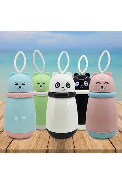 Hediye Kesesi My Bottle Glass Bottle Panda Flask 380 ml