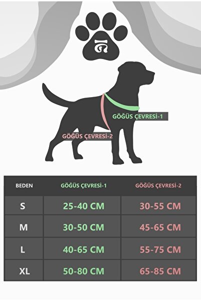 IG Design Geri Dönüştürülmüş Desenli H Tipi Göğüs Tasması