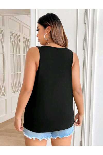 FAVORİST Off-The-Shoulder Mi̇x Women's Cotton Sleeveless Summer T-Shirt Singlet