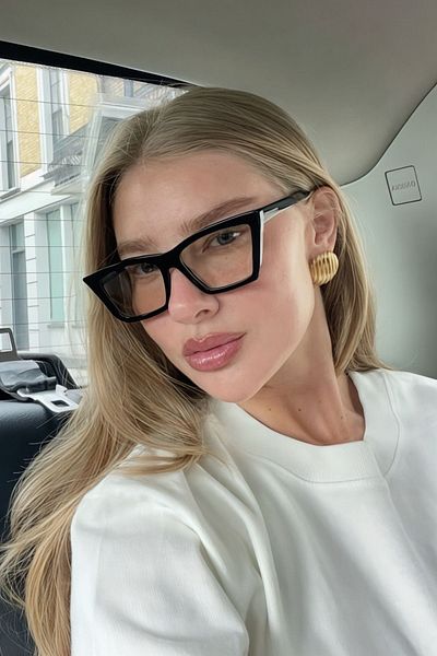 REN EYEWEAR نموذج دوران عين القطة شعبية الضوء الأزرق حماية نظارات شفافة كتلة زرقاء