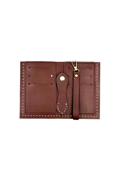 Lady Moss Hand Wallet Set Sewable (Burgundy)