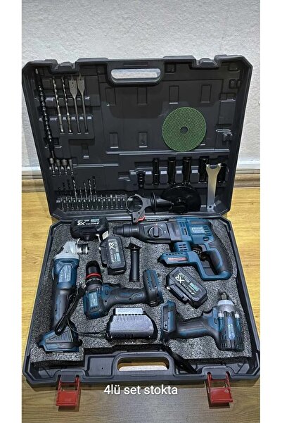 bozyel dwk Dörtlü Set (SOMUN) Matkap Hilti Spral-3 Adet Akülü -otomatik Mandren