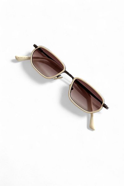 REN EYEWEAR Luxen Edge – Metal Stem Rectangular Unisex Sunglasses with Uv400 Protection Popular / Ren Eyewear
