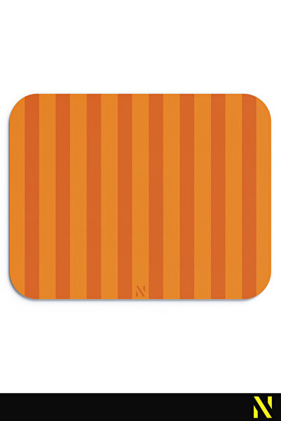 nilizma Orange Color Striped Ergonomic Mouse Pad with Non-Slip Surface Ideal ...