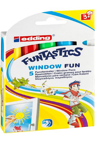 Edding Funtastics 5-Piece Glass Painting Pen