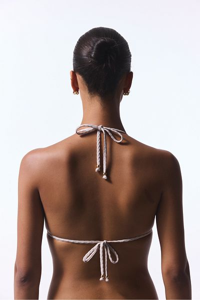 Penti Πέτρινο Χρώμα Χάντρες Alice Triangle Bikini Top