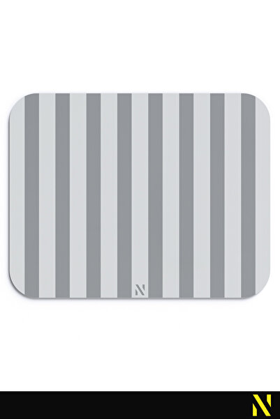 nilizma Mouse Pad ergonomic cu dungi de culoare gri, ideal pentru uz casnic și la birou, cu suprafață anti-alunecare