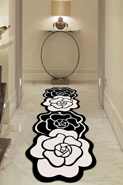 Chilai Home Bungari Rose Dekoratif Halı, Kaymaz Tabanlı Djth