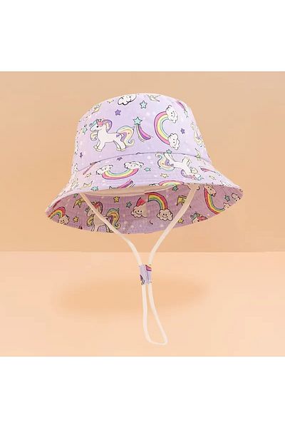 GlassySKY (3-14 Years) Unicon Hat Sun Protection Hat,Outdoor Summer Beach Vacation
