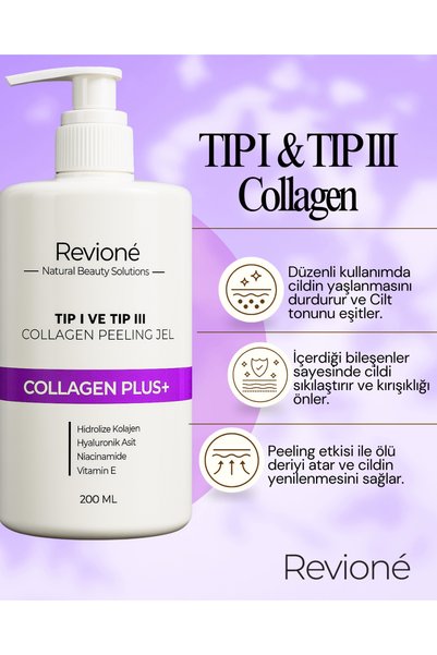 Genel Markalar Collagen Plus Peeling Jel Yaşlanma ve Kırışıklık Karşıtı Vücut ve Yüz 200 ML
