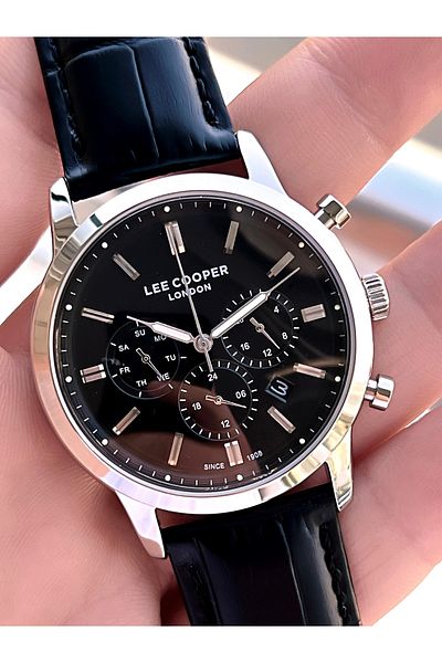 Lee Cooper Leather Cord Inner Functions Active 5 Atm Water Resistant Men Wrist Watch Elc08154.351