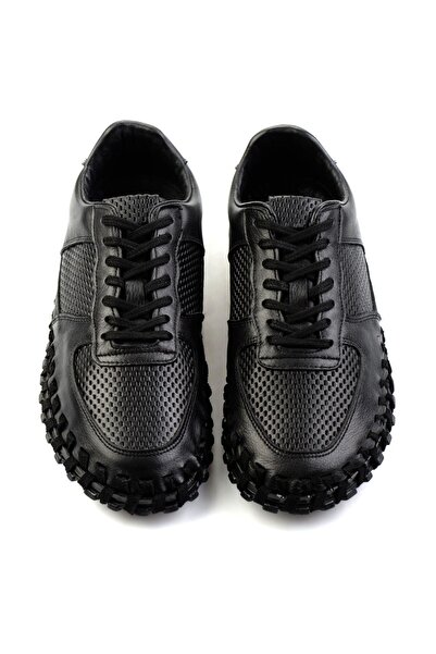 Bambi Siyah Leather Erkek Casual Ayakkabı E01728023043
