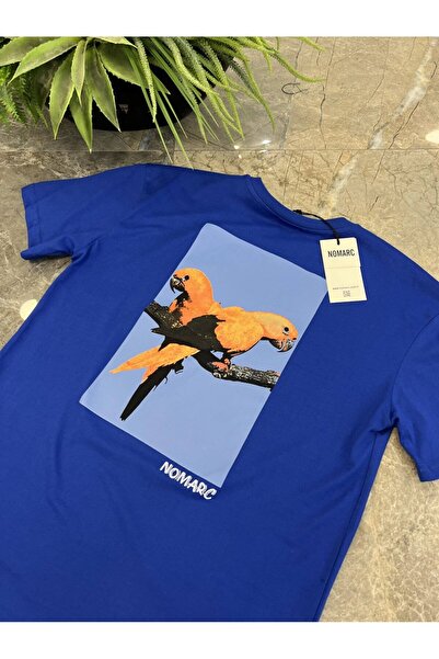 NOMARC Ανδρικό μπλουζάκι με λεπτομέρεια παπαγάλου στο πίσω μέρος
