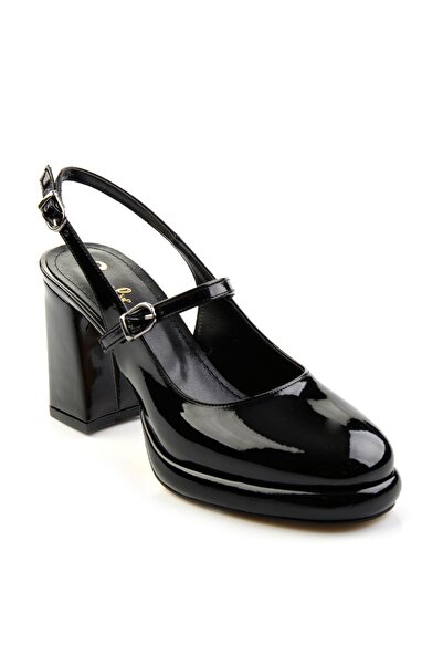 Bambi Siyah Kadın Klasik Topuklu Ayakkabı K01231443808