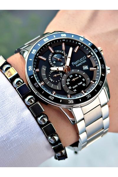 Ferrucci Funciton Multi Function 3 Atm Waterproof Men's Wristwatch