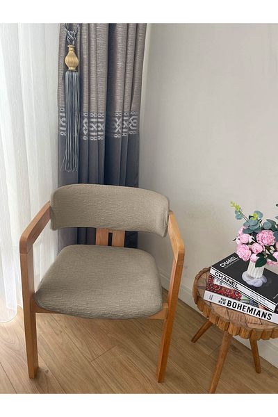 Faiend Κάλυμμα καρέκλας Lycra Elastic - Μαξιλάρι καρέκλας Jacquard (60x70) και (40x70)