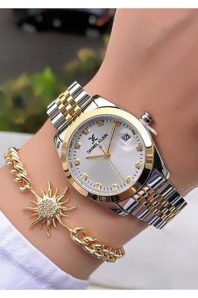 Daniel Klein New Season Original 2 Years Warranty Women's Wristwatch with Bracelet Gift Dk989E197
