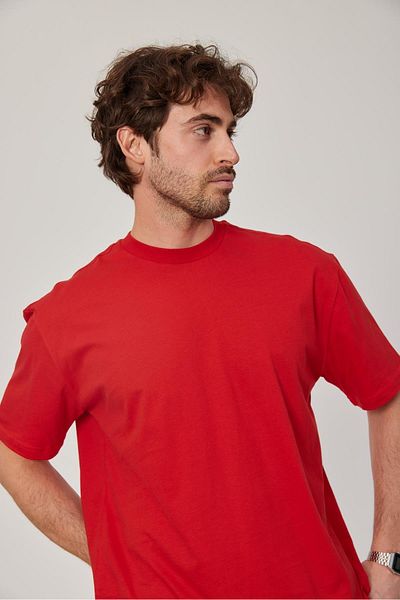 NOMARC Oversize Κόκκινο Basic T-Shirt