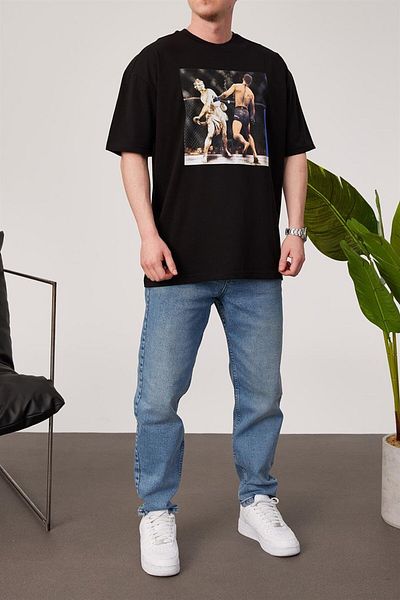NOMARC Γλυπτό Μπόξερ Μαύρο Tshirt
