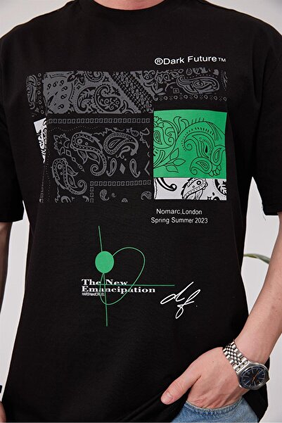 NOMARC Ανδρικό μπλουζάκι Dark Future Μαύρο