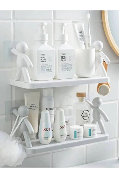 Self Power 1 ADET Kendinden Yapışkanlı Craft Banyo Rafı Tarz Baharatlık Rafı Organizer Düzenleyici