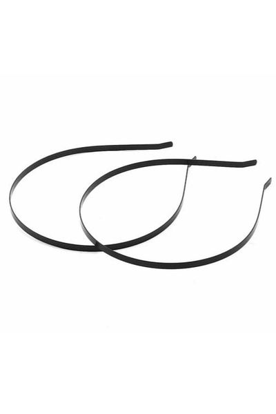 CAN 12 τεμάχια 3mm Μαύρη Μεταλλική Στεφάνη