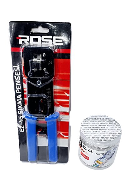 Rose Rj 45 Sıkma Pensesi / 100 Adet Konnek Hediye