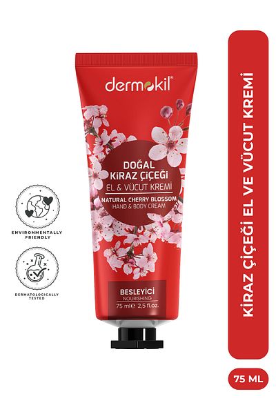 Dermokil Doğal Kiraz Çiçeği El&vücut Kremi 75 ml