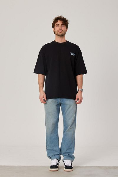 NOMARC Young Atelier Printed Oversize Μαύρο Tshirt