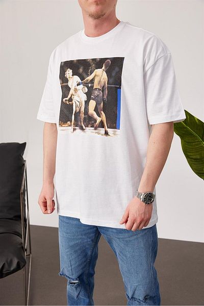 NOMARC Γλυπτό Μπόξερ Λευκό Tshirt