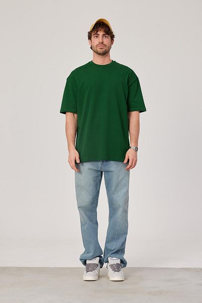 NOMARC Oversize Πράσινο Κοντομάνικο T-Shirt