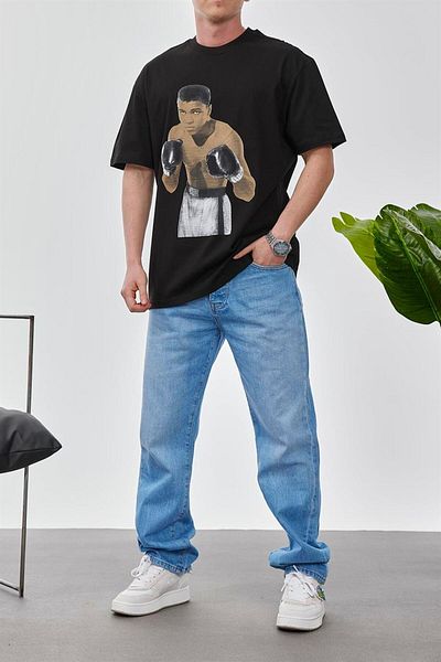 NOMARC Μπόξερ Μουάμαρ Άλι Μαύρο Tshirt