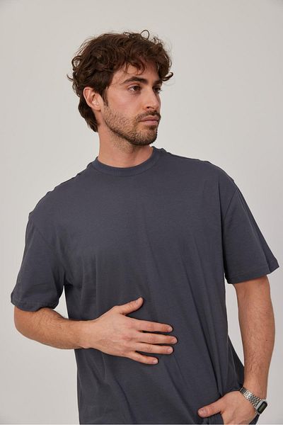 NOMARC Μπλουζάκι Oversize Ανθρακί Basic