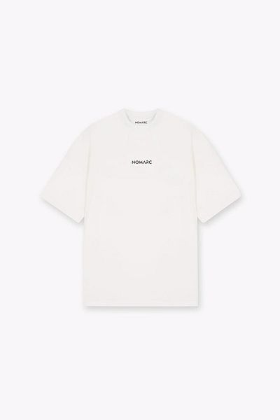 NOMARC Λευκό T-Shirt - Fear Πίσω Έγχρωμο Μπλουζάκι