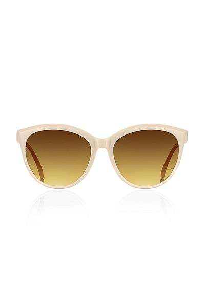 Kinary Mink Cat Eye Sunglasses Cream Shiny 1016