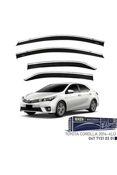 Niken Toyota Corolla Niken Kromlu Cam Rüzgarlığı 4lü Set 2014 2018