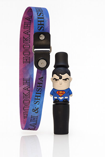 nargilestore Figürlü Boyunluk Askılı Sipsi - Superman
