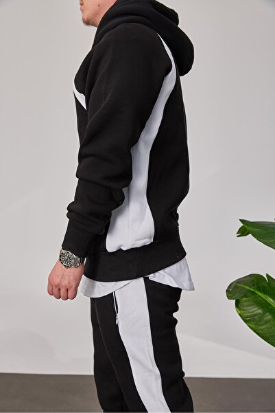 NOMARC Μαύρο μπλουζάκι με κουκούλα