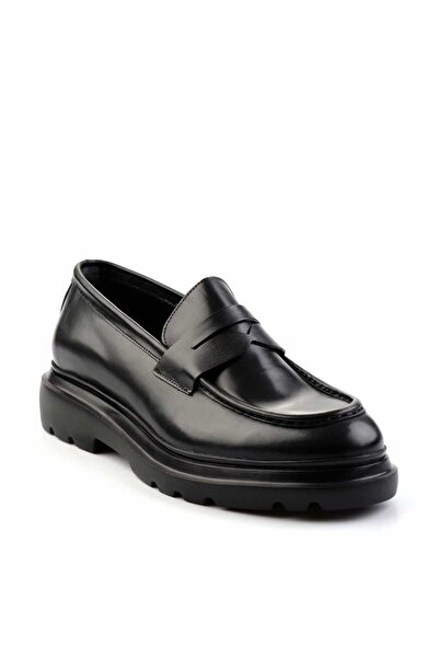 Bambi Siyah Leather Erkek Loafer Ayakkabı E01600010703