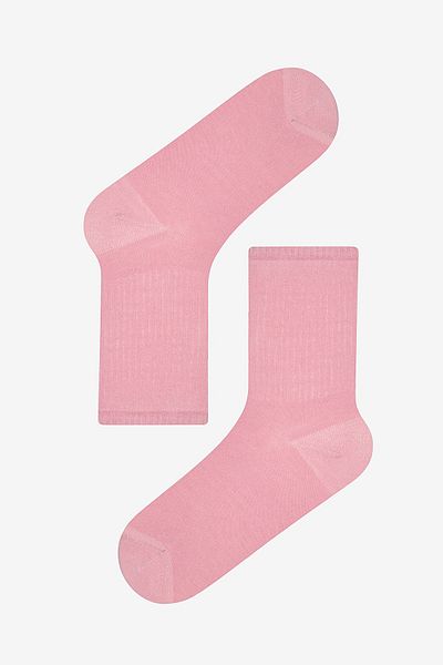 Penti Pinky Line 2-piece Tennis Socks - Pink and White