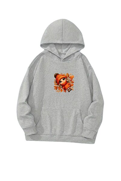 VERSCOVE Світшот з капюшоном і принтом - з кишенями і капюшоном, 2 нитки, сез...